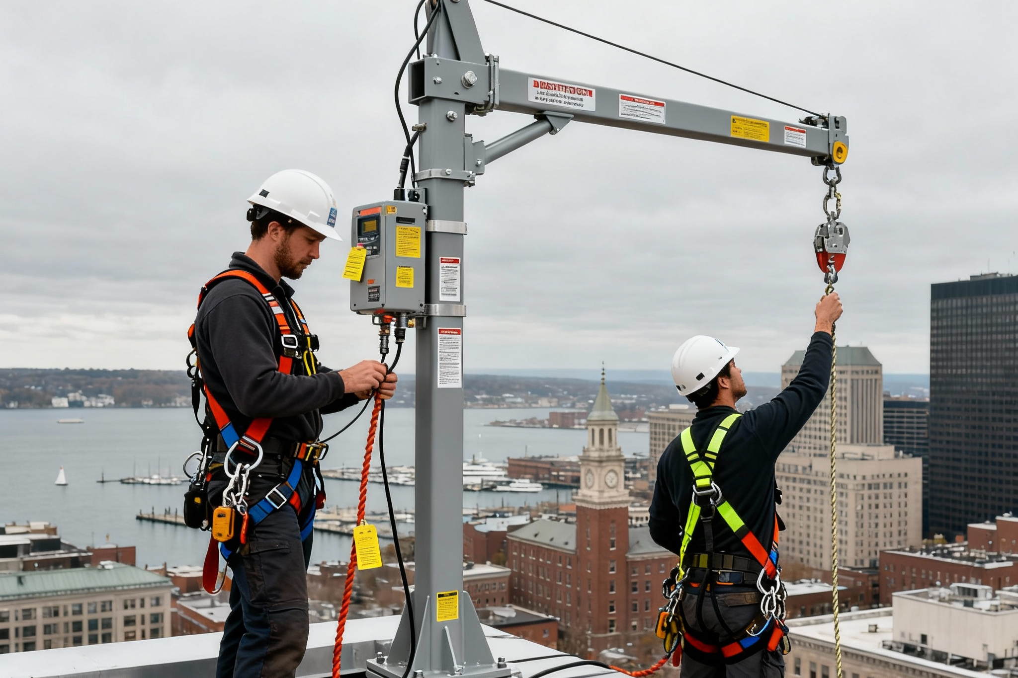 davit arm application in boston ma